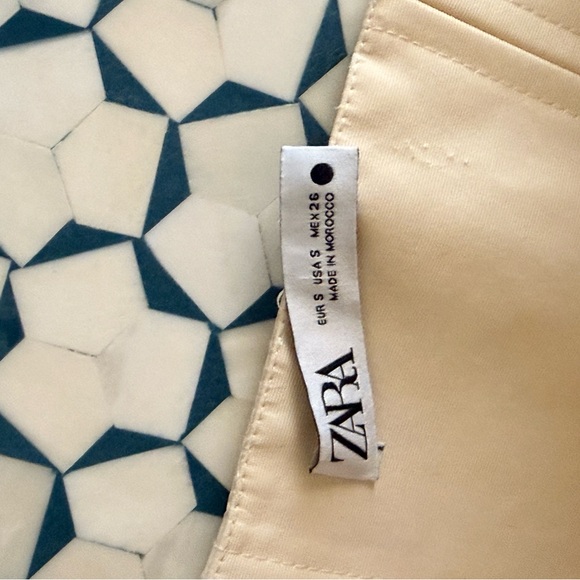 Zara 3D flowers rosebuds Cream Strapless corset crop Top - Picture 4 of 5